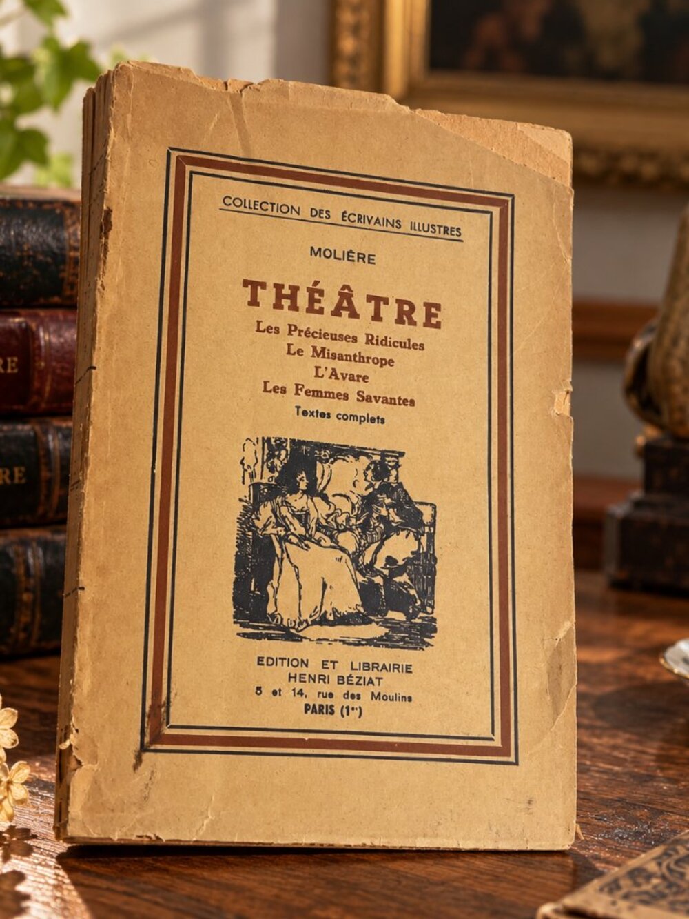 Vintage Molière Théâtre Book French Collection des Écrivains Illustres